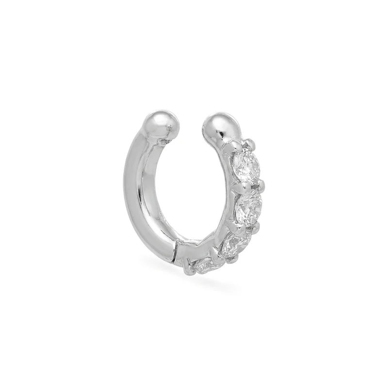Golay orecchino ear cuff a molla con diamanti oro bianco OEC781DB-26054110210
