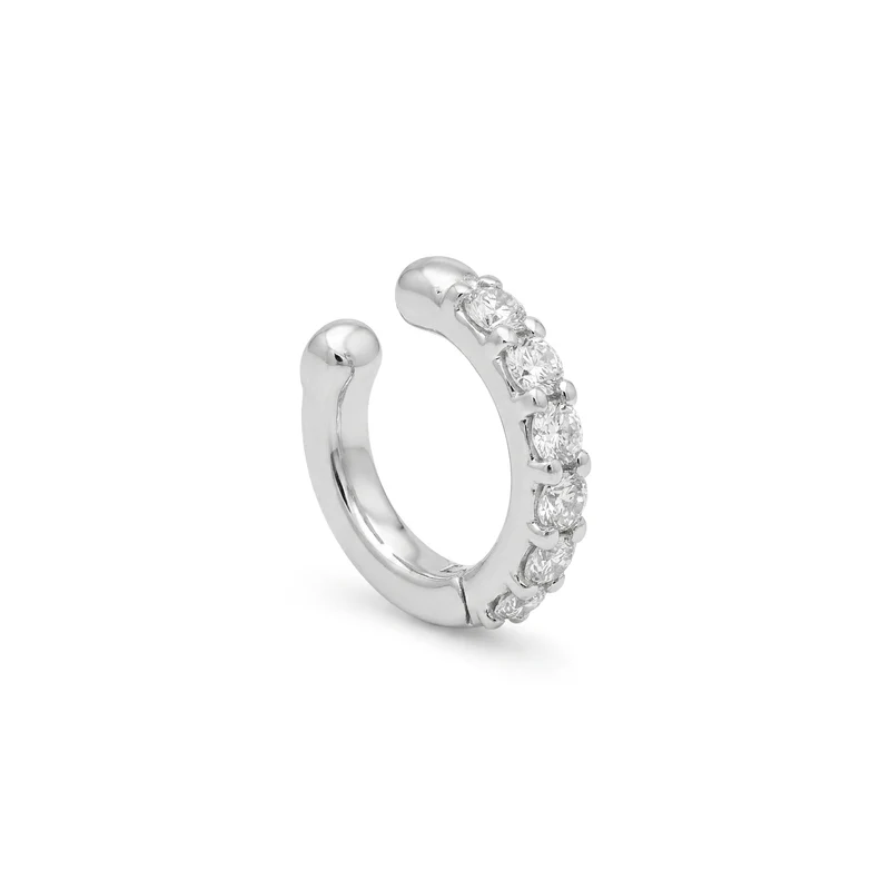Golay orecchino ear cuff a molla con diamanti oro bianco OEC780DB-25330110220