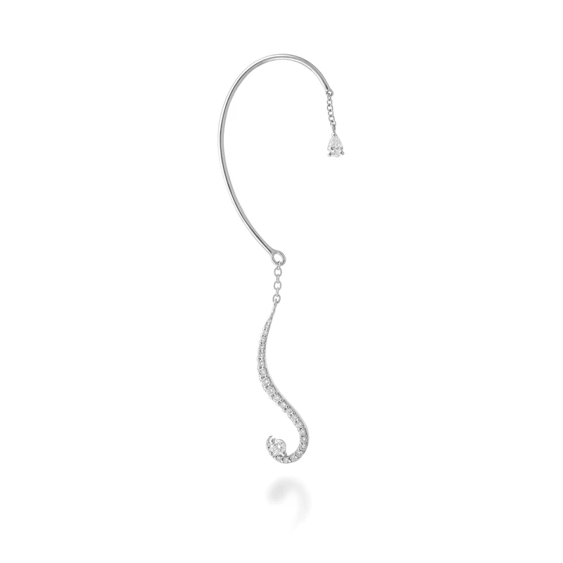 Golay orecchino ear cuff destro diamanti round e goccia OD764DBDX-26021110154