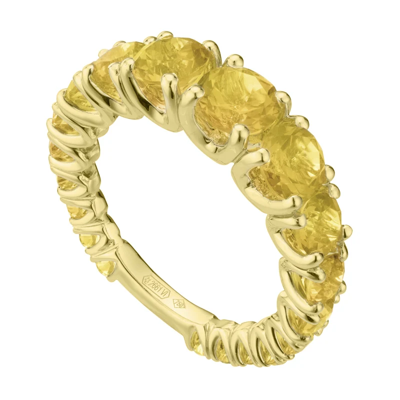 Nihama an 18kt citrino a scalare con barretta oro giallo NXDABIC1498CITO1