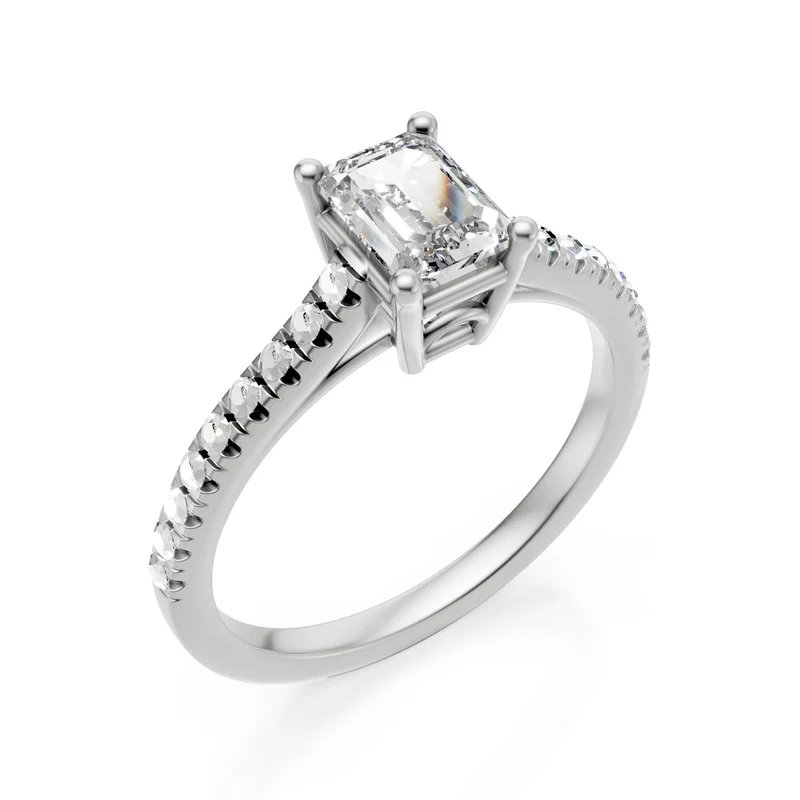 Nihama an 18kt solitario ottagonale lab g.d. ct. 0,66- centr. 0,50, gambo 0,16 NXD00AN021O4BI066