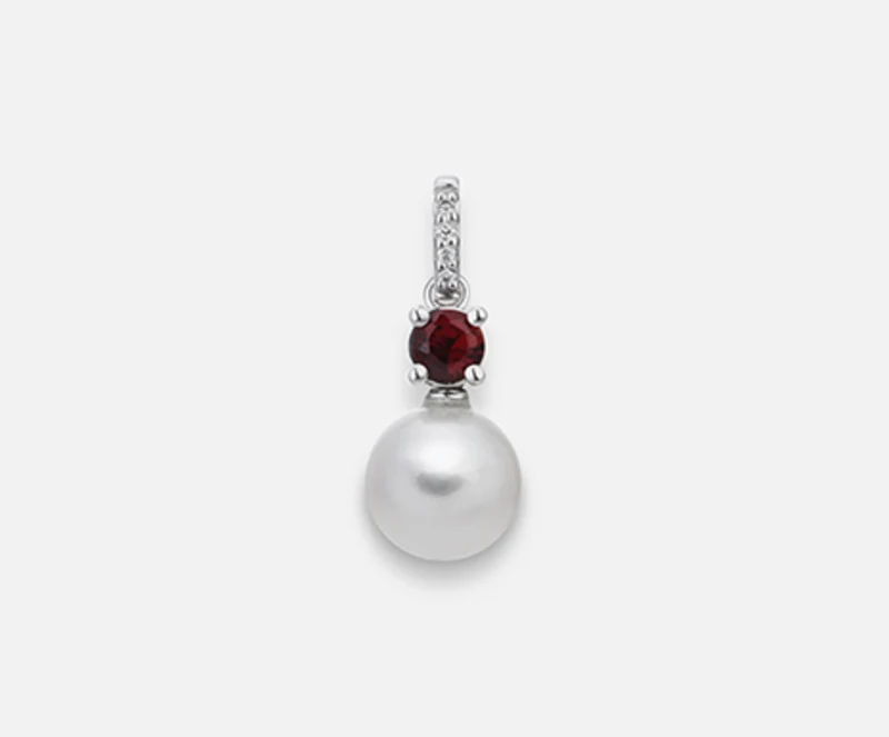 Nihama pe 18k fw 7,5/8 granato tondo mm3,5 ct.0,22 dia ct.0,015 NP0400O4FABI075