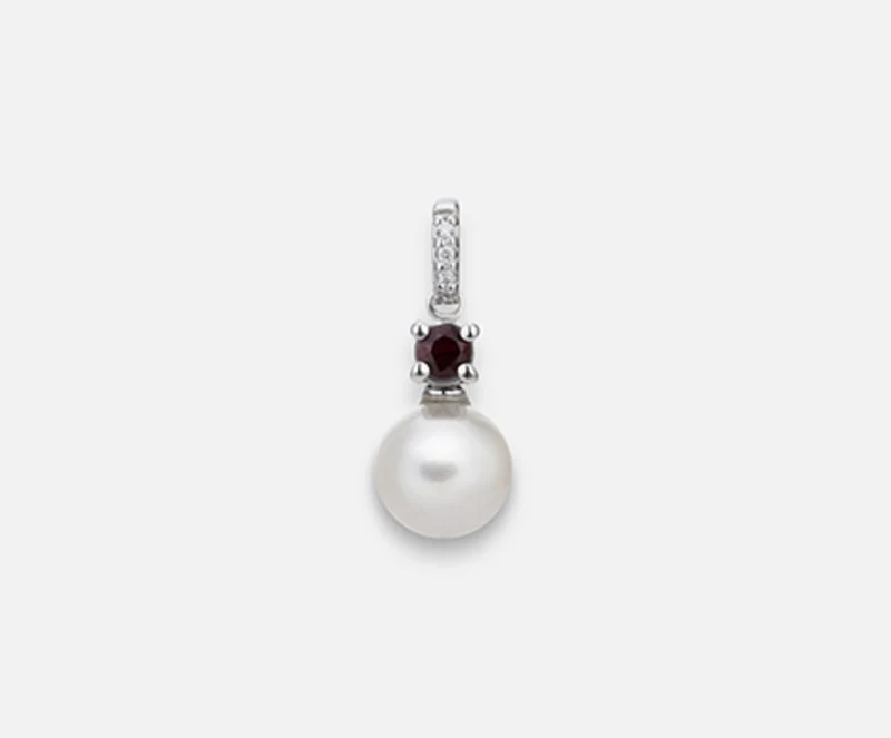 Nihama pe 18k fw 6,5/7 granato tondo mm2,75 ct.0,11 dia ct.0,01 NP0396O4FABI065