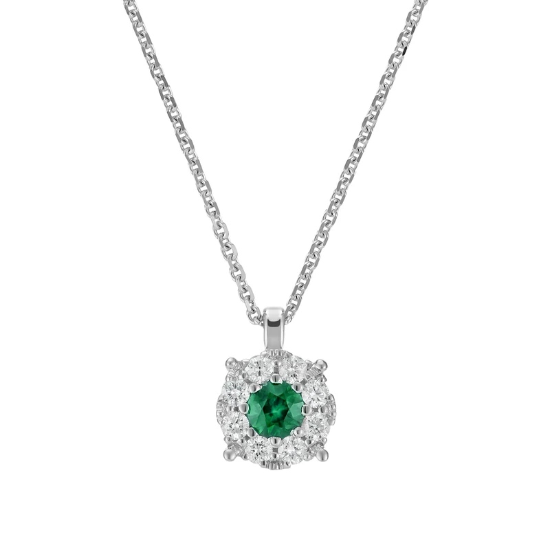 Nihama cl 18k smeraldo n. ct.0,10 diam. ct.0,09 NGGICE01DISMO4