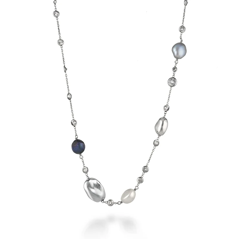 Nihama cl ag925 fw bar 9/10 gem swarovski ND7591A4FDBI910