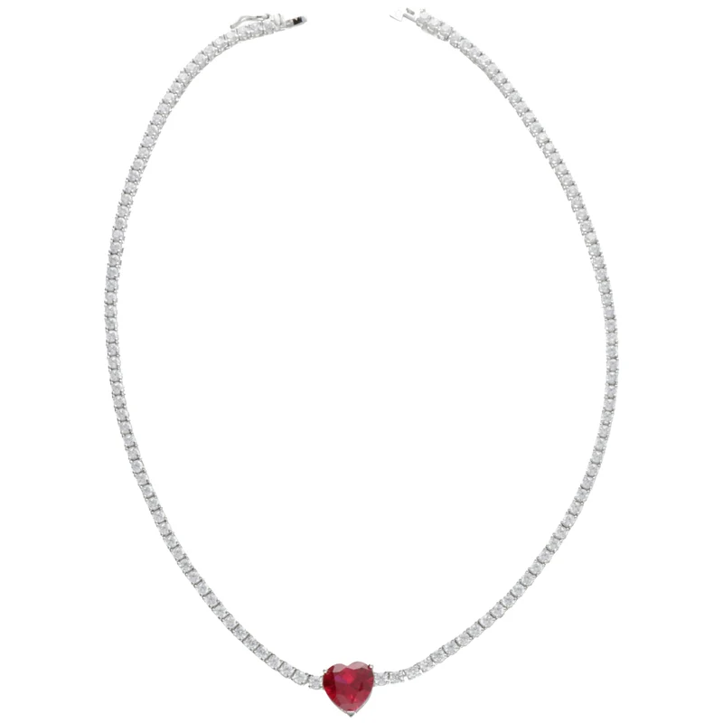 Nihama cl ag925 gem swarovski bianchi e rosso ND7585A4ROSSO00