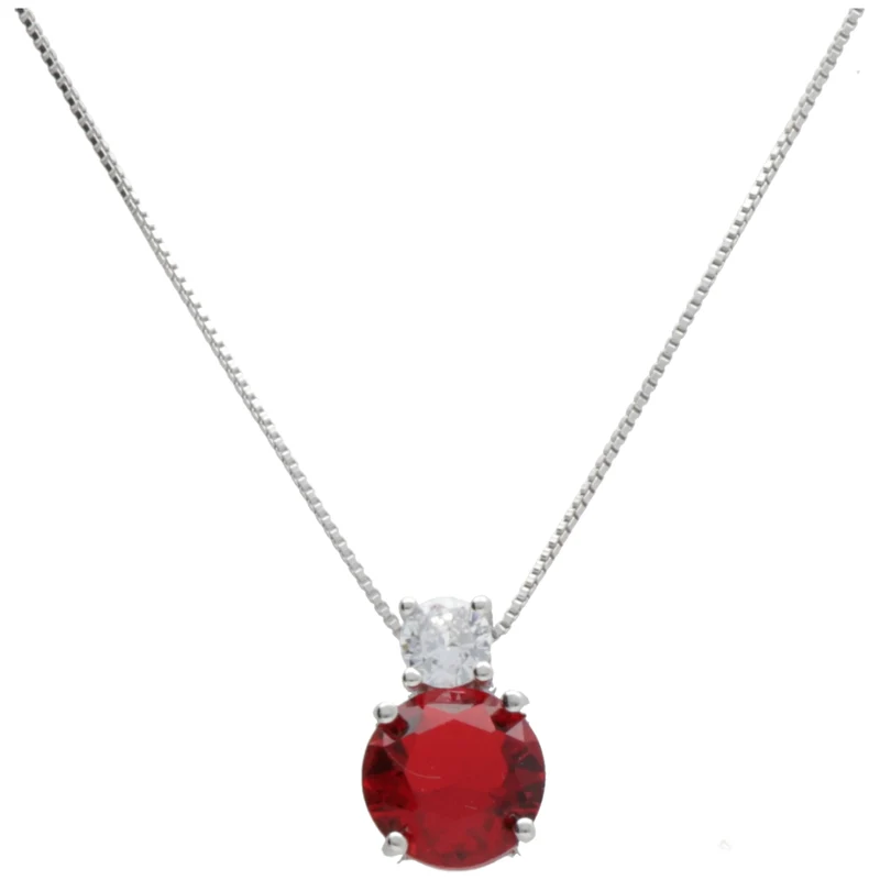 Nihama cl ag925 gem swarovski bianco e rosso ND7571A4ROSSO00