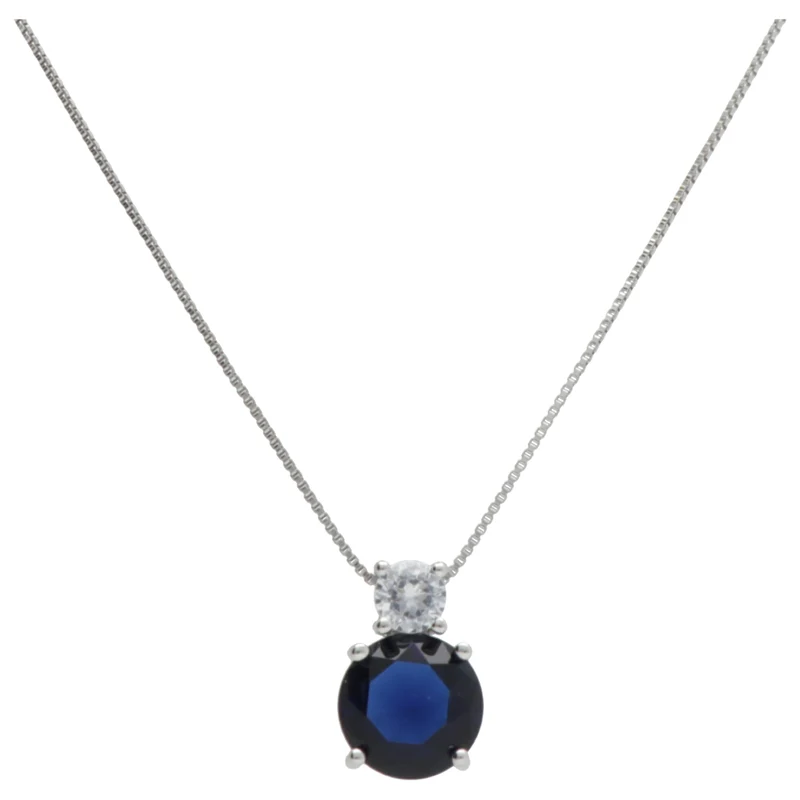 Nihama cl ag925 gem swarovski bianco e blu ND7571A4BLU0000