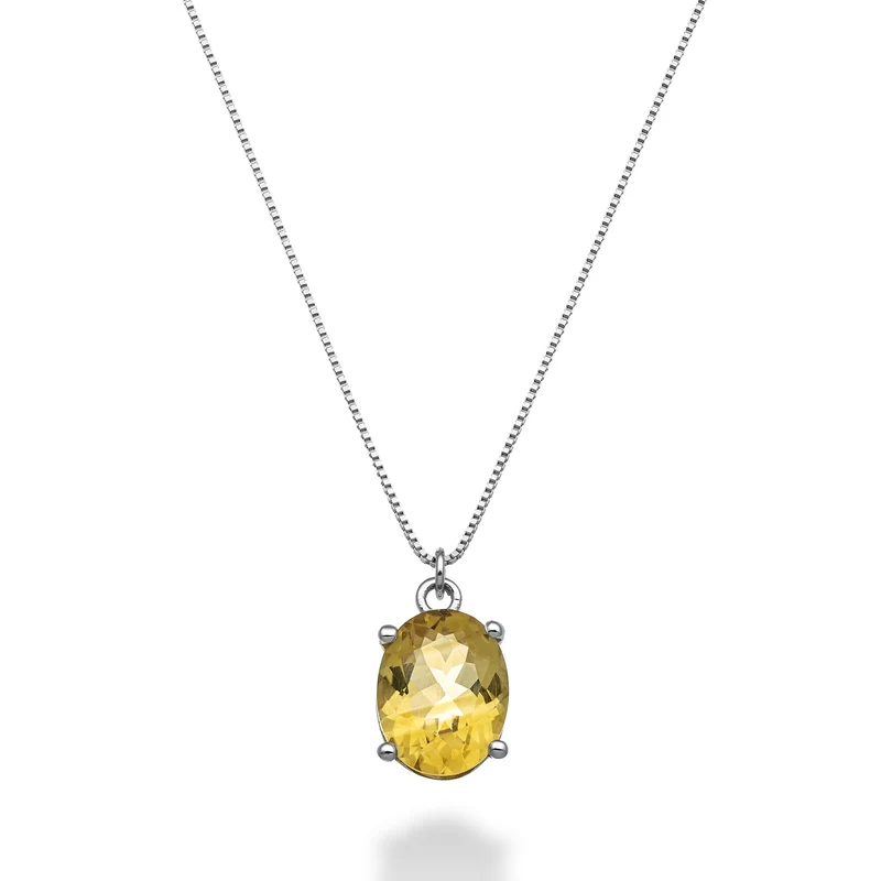 Nihama cl 18k citrino ovale 9x7 ct.1,65 ND5143O4CITR