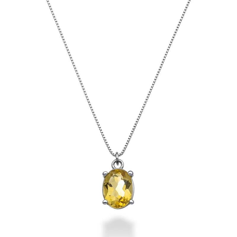 Nihama cl 18k citrino ovale 8x6 ct.1,10 ND5142O4CITR
