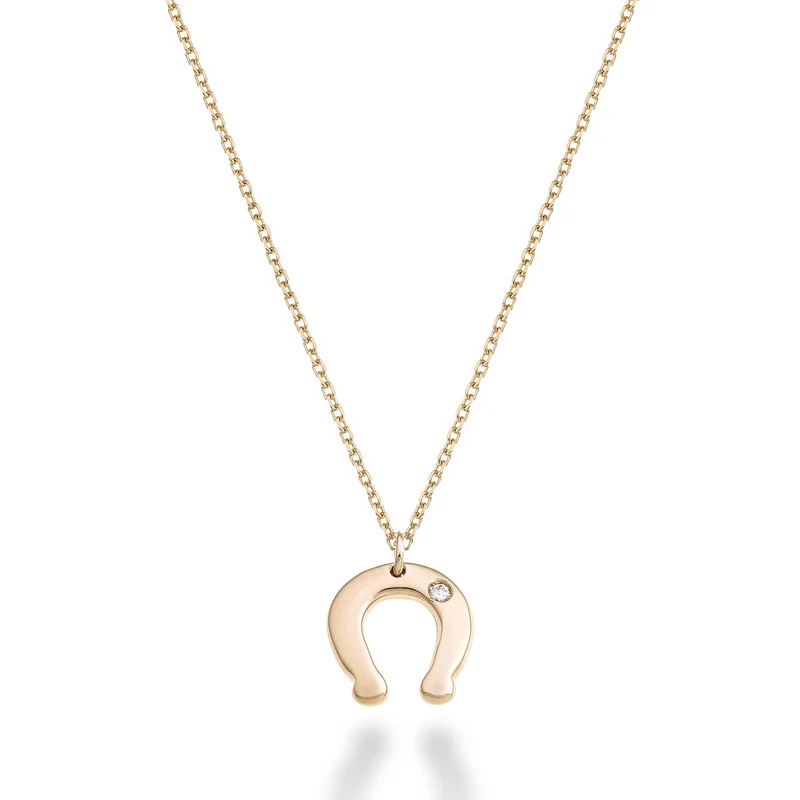 Nihama cl 18k ferro di cavallo ct.0,01 oro rosa ND5134O3BR001
