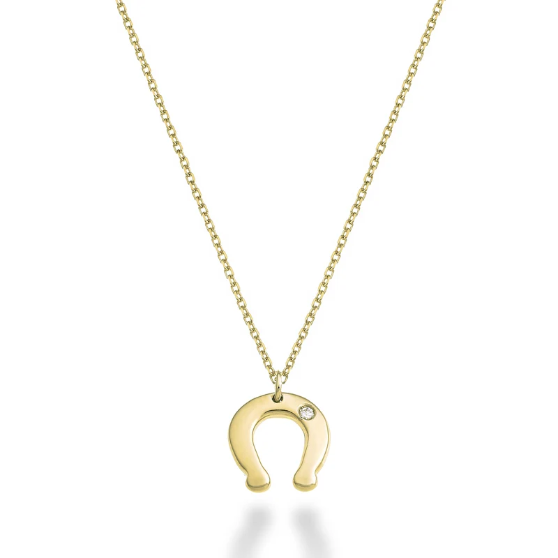 Nihama cl 18k ferro di cavallo ct.0,01 oro giallo ND5134O1BR001