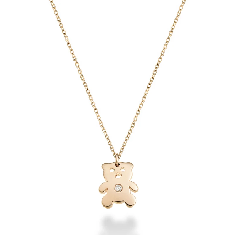 Nihama cl 18k orsetto ct.0,01 oro rosa ND5130O3BR001
