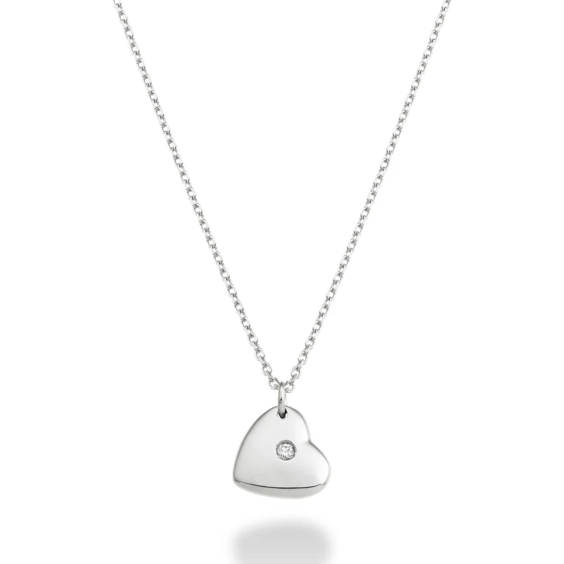 Nihama cl 18k cuore ct.0,01 oro bianco ND5127O4BR001
