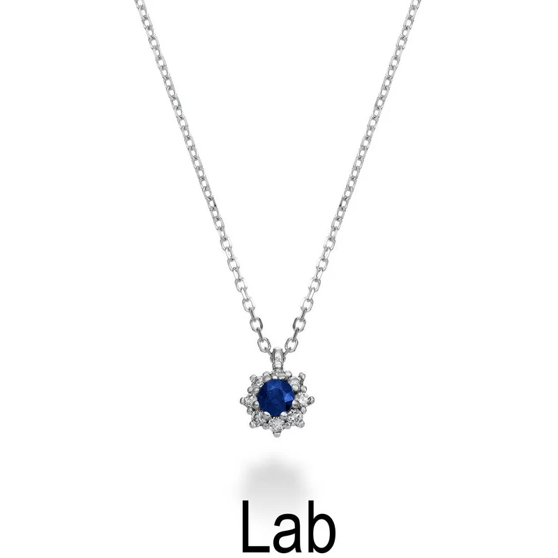 Nihama cl 18k zaffiro lab ct.0,08 diam. ct.0,04 mis.1 ND5084O4ZFL008