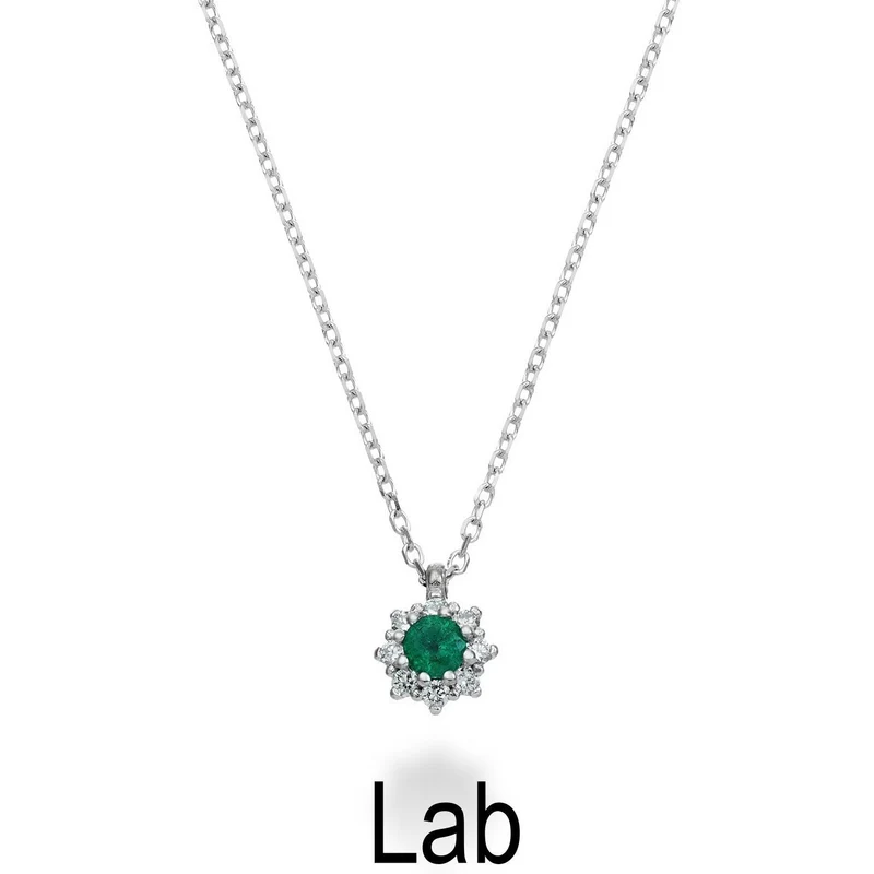 Nihama cl 18k smeraldo ct.0,07 diam. ct.0,04 mis.1 ND5084O4SML007