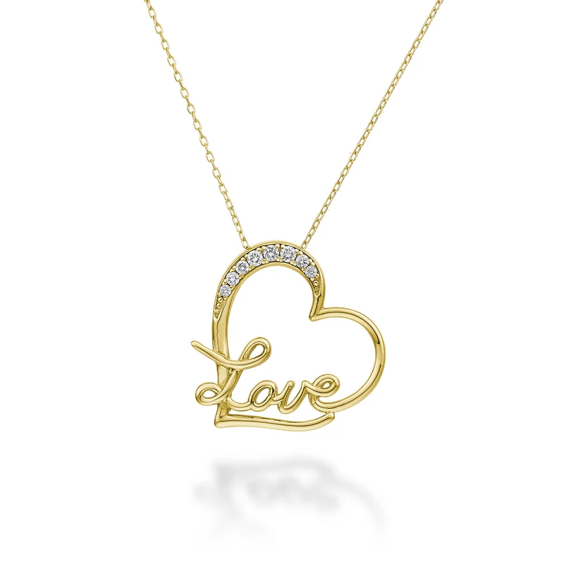 Nihama cl 18k cuore love oro giallo diam. ct.0,07 ND5082O1BR007