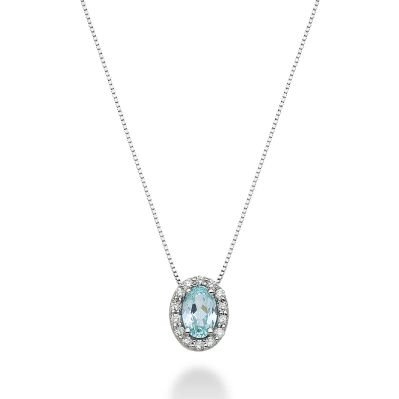 Nihama cl 18k tormalina paraiba ovale 6x4 ct.0,70 dia ct.0,09 ND5059O4PAR