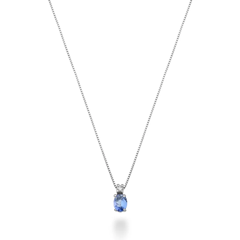 Nihama cl 9k tanzanite n. ovale 5x4 ct.0,30 diam. ct.0,01 ND5181R4TZN