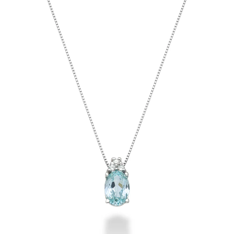 Nihama cl 18k tormalina paraiba ovale 7x5 ct.0,80 dia ct.0,045 ND5055O4PAR