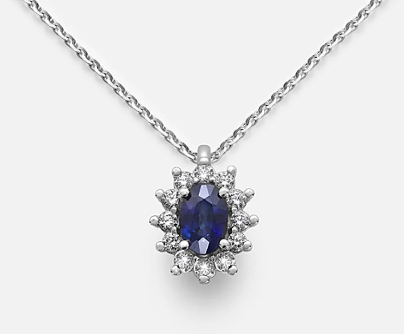 Nihama cl 9k zaffiro n. ovale 6x4 ct.0,62 diam. ct.0,23 ND5047R4ZFN062