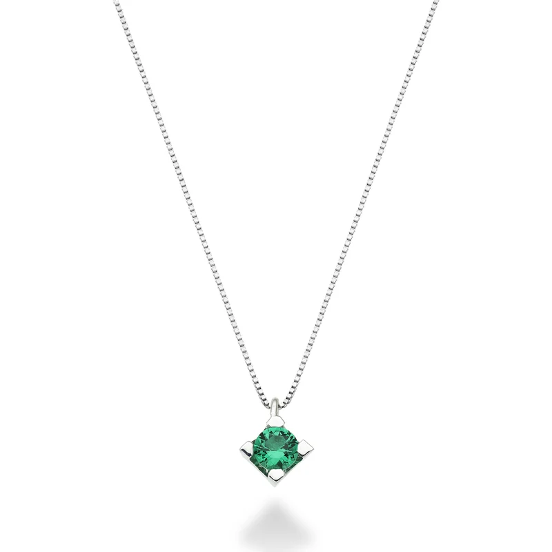 Nihama cl 18k ct.0,15 smeraldo lab ND5040O4SMR