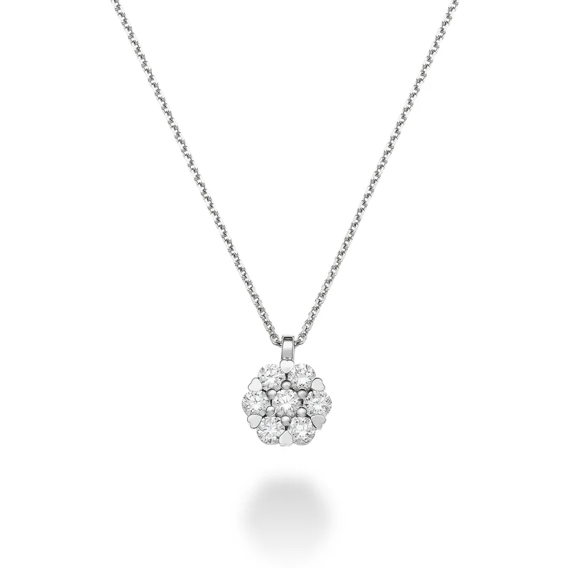 World Diamond Group collana pendente batticuore 7 pietre tot ct. 0,28 GM001D030-23018110108
