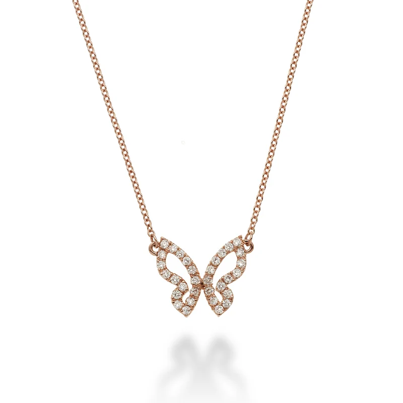 Golay girocollo mariposa farfalla piccola e diamanti GFFA001DI1-22185110001