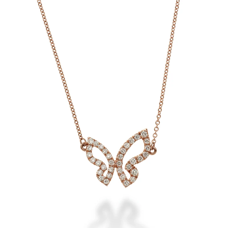 Golay girocollo mariposa farfalla grande e diamanti GFFA001DI-23293110049