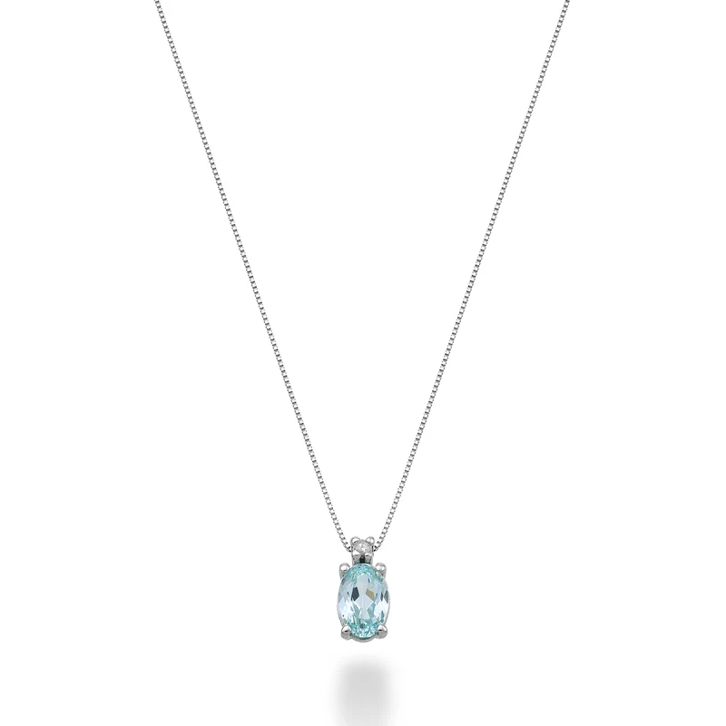 Nihama cl 18k tormalina paraiba ovale 6x4 ct.0,70 diam. ct.0,01 ND5034O4PAR