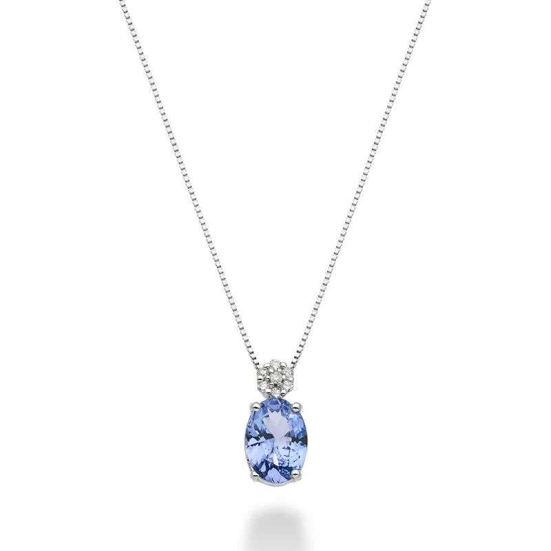 Nihama cl 18k tanzanite n. ovale 7x5 ct.0,60 diam. ct.0,05 ND5025O4TZN