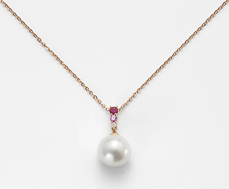 Nihama cl 18k fw 9/9,5 diam. ct.0,015 zaff. rosa ct.0,05 rubino ct.0,09 ND0903O3FABI090
