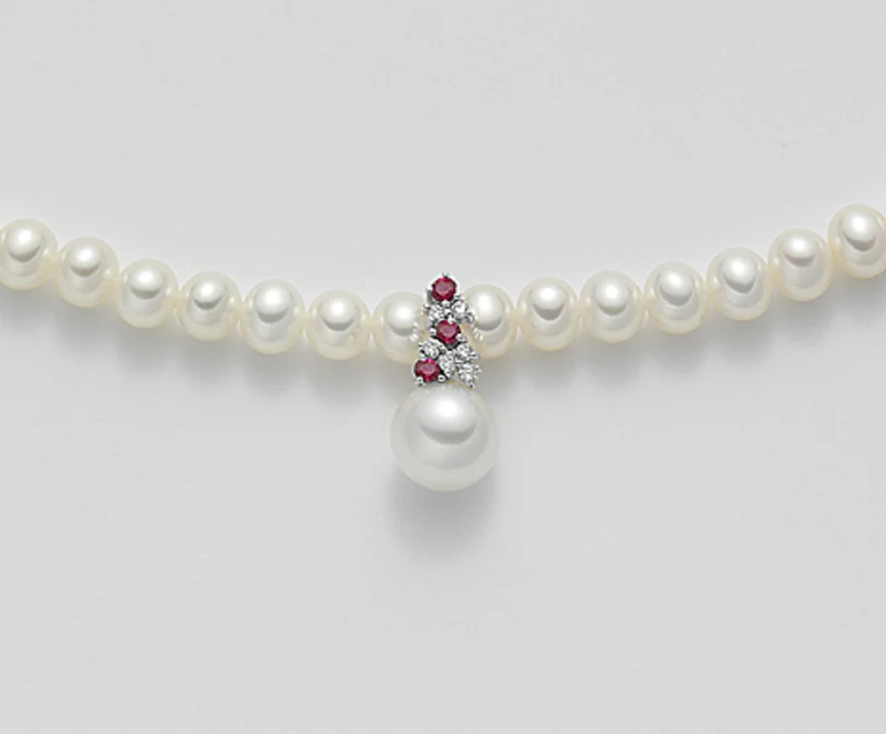 Nihama cl 18k fw 5/5,5 ct.0,08 rubini ct.0,14 NC1264O4FBBI050