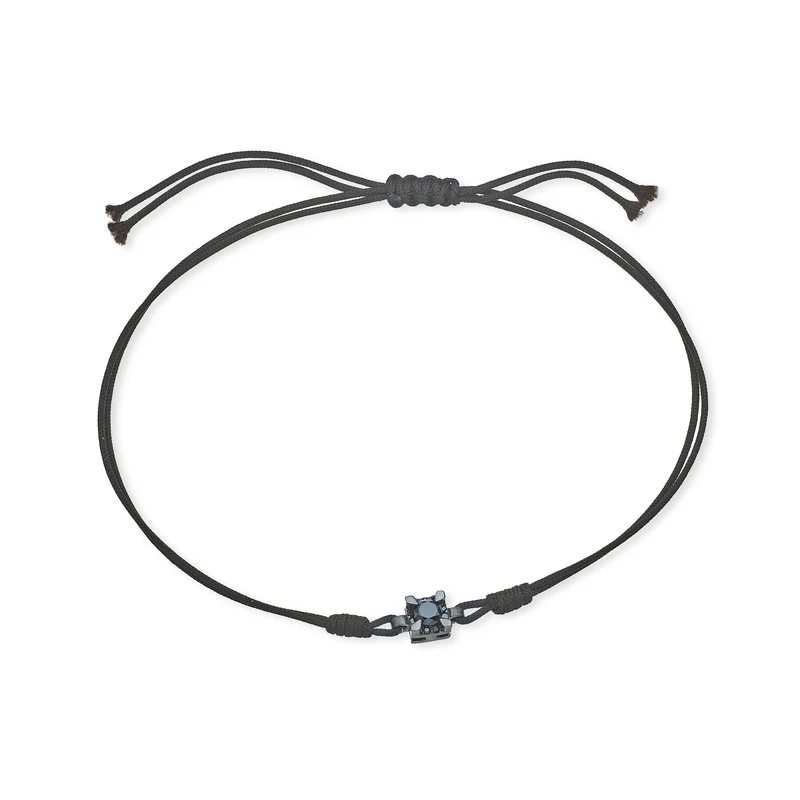 Nihama br 18k ct.0,17 diam.black quadro mis.3 rodio nero/nero NB5055O6BK3NE