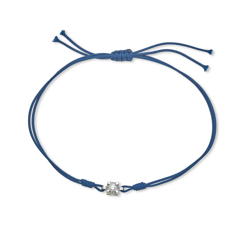 Nihama br 18k ct.0,11 quadro mis.2 oro bianco/blu NB5054O4DI2BL
