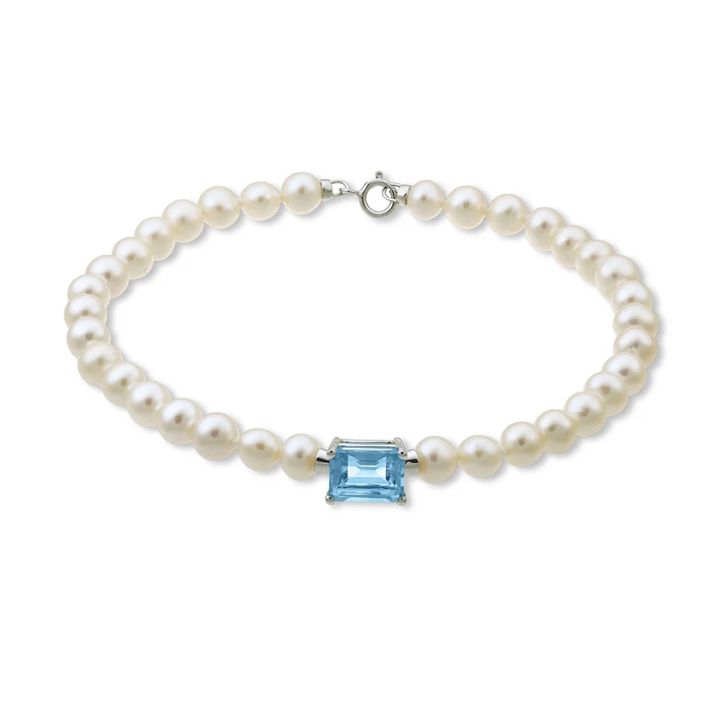Nihama br 18k fw 5-5,5 topazio swiss ott. 6x8 ct.2,10 anellino a molla NB1016O4TPSW50