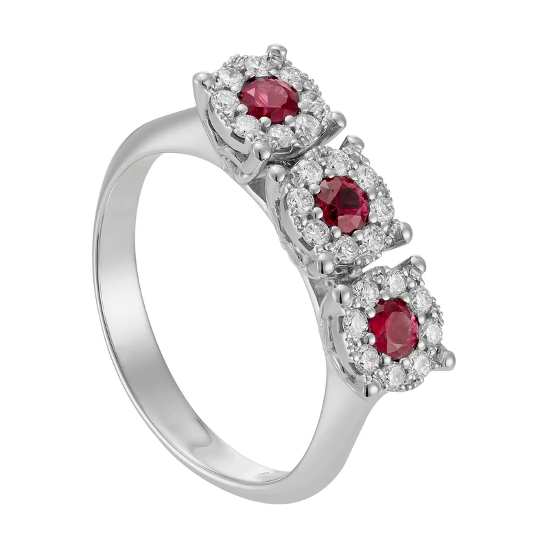 Nihama an 18k rubino n. ct.0,33 diam. ct.0,29 NAGICETR01DIRUO4