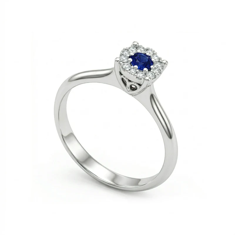 Nihama an 18k zaffiro n. ct.0,15 diam. ct.0,09 NAGICE01DIZBO4