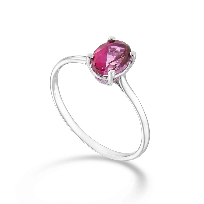 Nihama an 18k topazio pink ovale 7x5 ct.0,80 NA5171O4TPPK