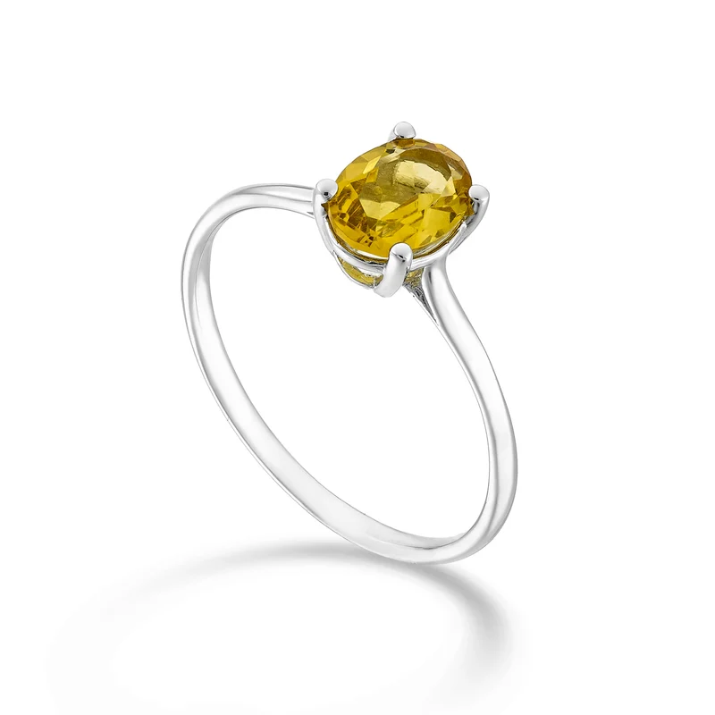 Nihama an 18k citrino ovale 7x5 ct.0,60 NA5171O4CITR