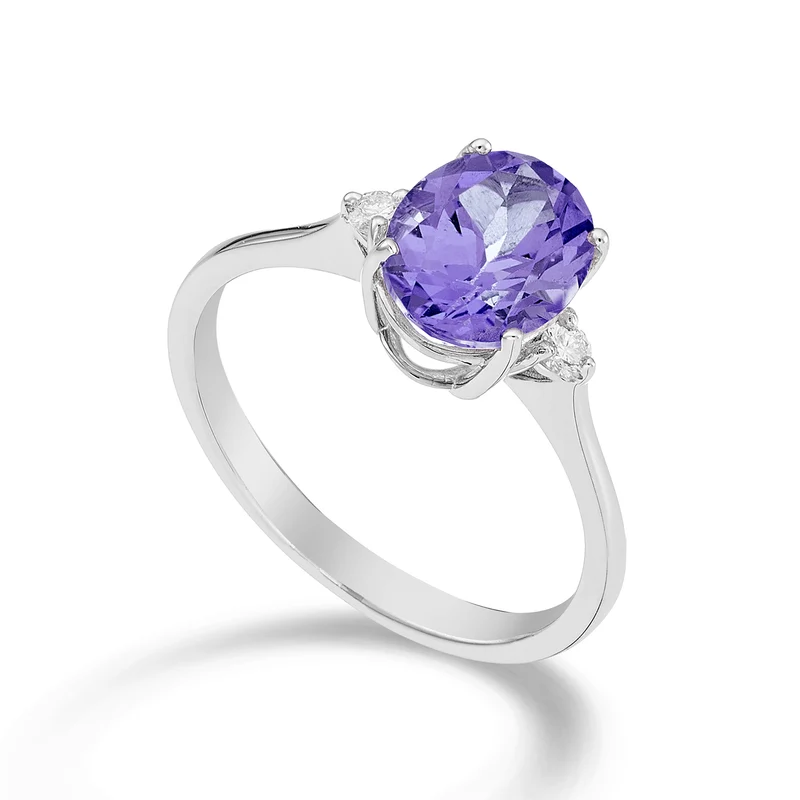 Nihama an 18k ametista ovale 7x9 ct.1,66 diam. ct.0,08 NA5143O4AMET