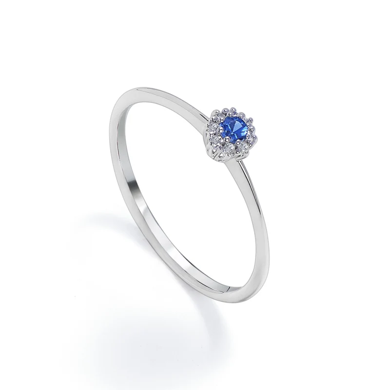 Nihama an 18k zaffiro n. ct.0,08 diam. ct.0,04 mis.1 NA5139O4ZFN008
