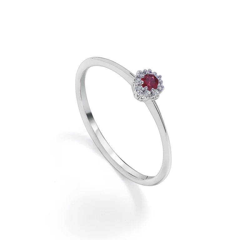 Nihama an 18k rubino n. ct.0,08 diam. ct.0,04 mis.1 NA5139O4RBN008
