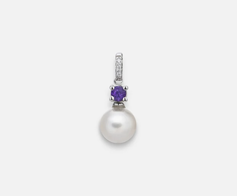 Mikiko pe 18k fw 6,5/7 ametista tondo mm2,75 ct.0,085 MP0395O4FABI065