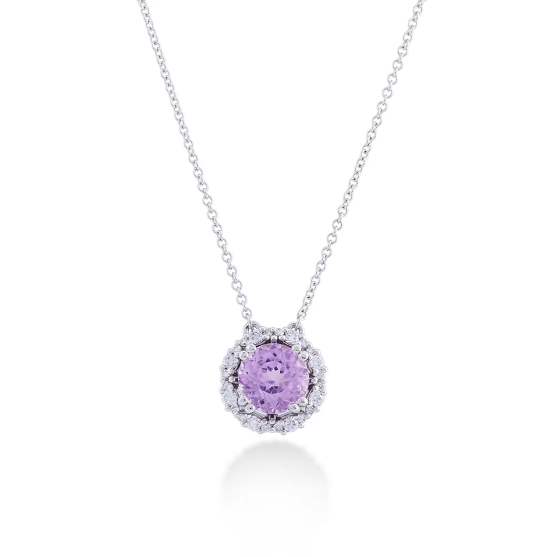Mikiko cl 18k kunzite tondo 8mm ct.2,62 diam. ct.0,30 MDCLC087DIKZ1O4.262