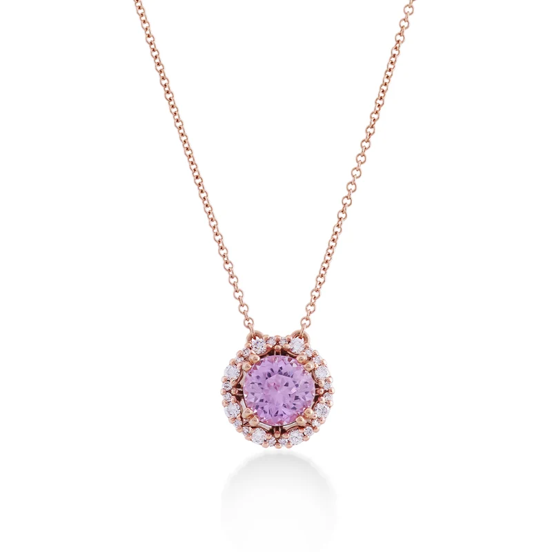Mikiko cl 18k kunzite tondo 8mm ct.2,39 diam. ct.0,30 MDCLC087DIKZ1O3.239