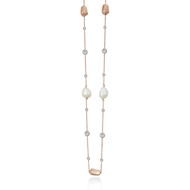 Mikiko cl ag925 fw bar 9/10 gem swarovski cm.90 MD7592A3FDBI910