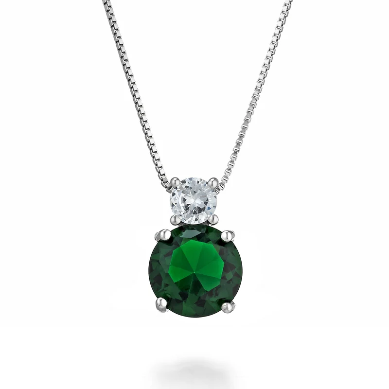 Mikiko cl ag925 gem swarovski bianco e verde MD7571A4VERDE00