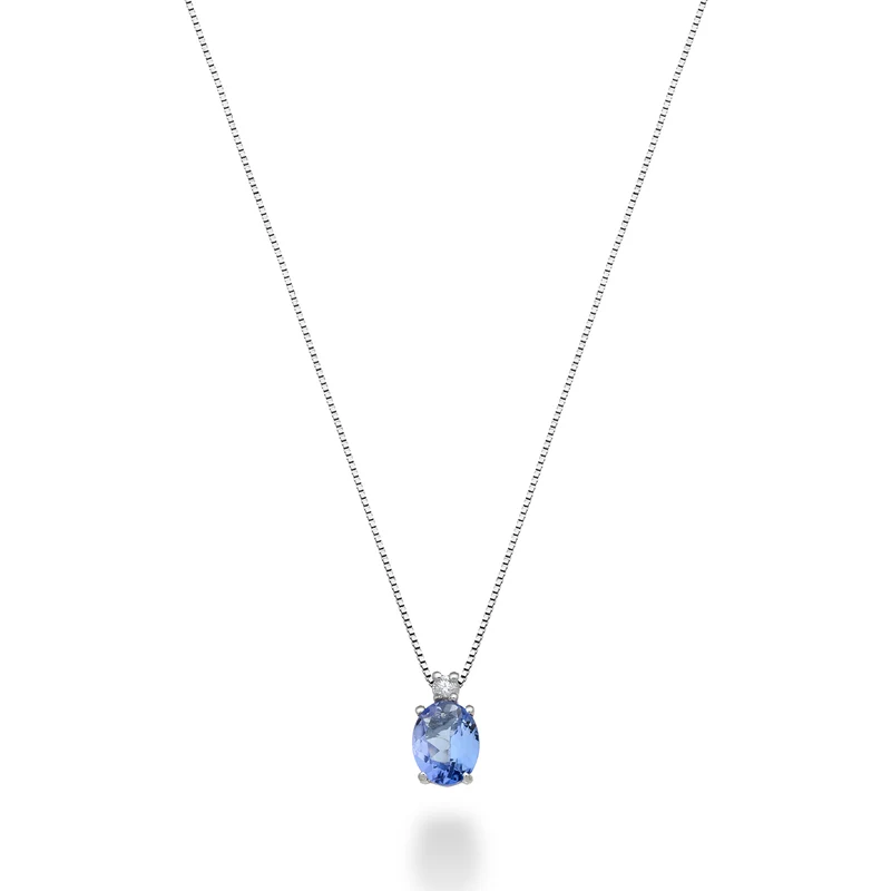 Mikiko cl 9k tanzanite n. ovale 4x3 ct.0,14 diam. ct.0,01 MD5180R4TZN