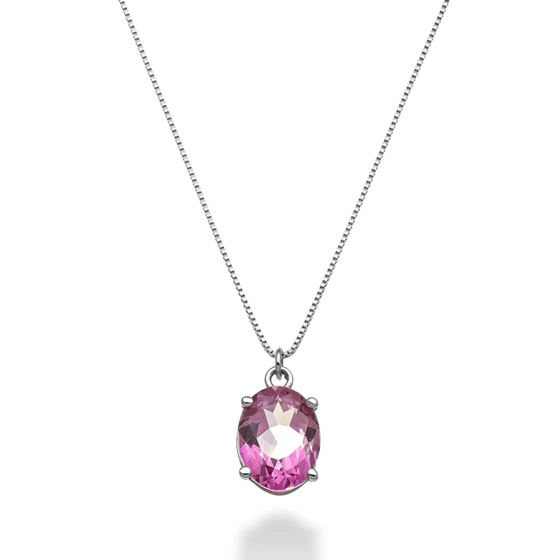 Mikiko cl 18k topazio pink ovale 9x7 ct.2,10 MD5143O4TPPK